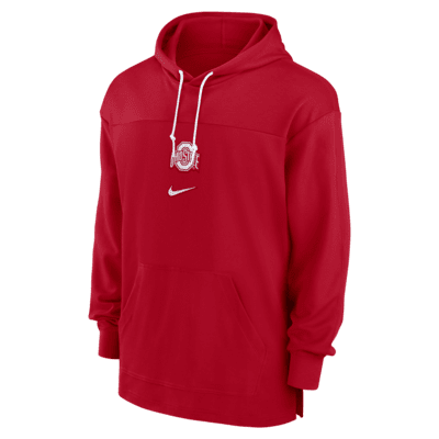 Ohio State Buckeyes Sideline Jersey Men s Nike Dri FIT College Pullover Hoodie. Nike